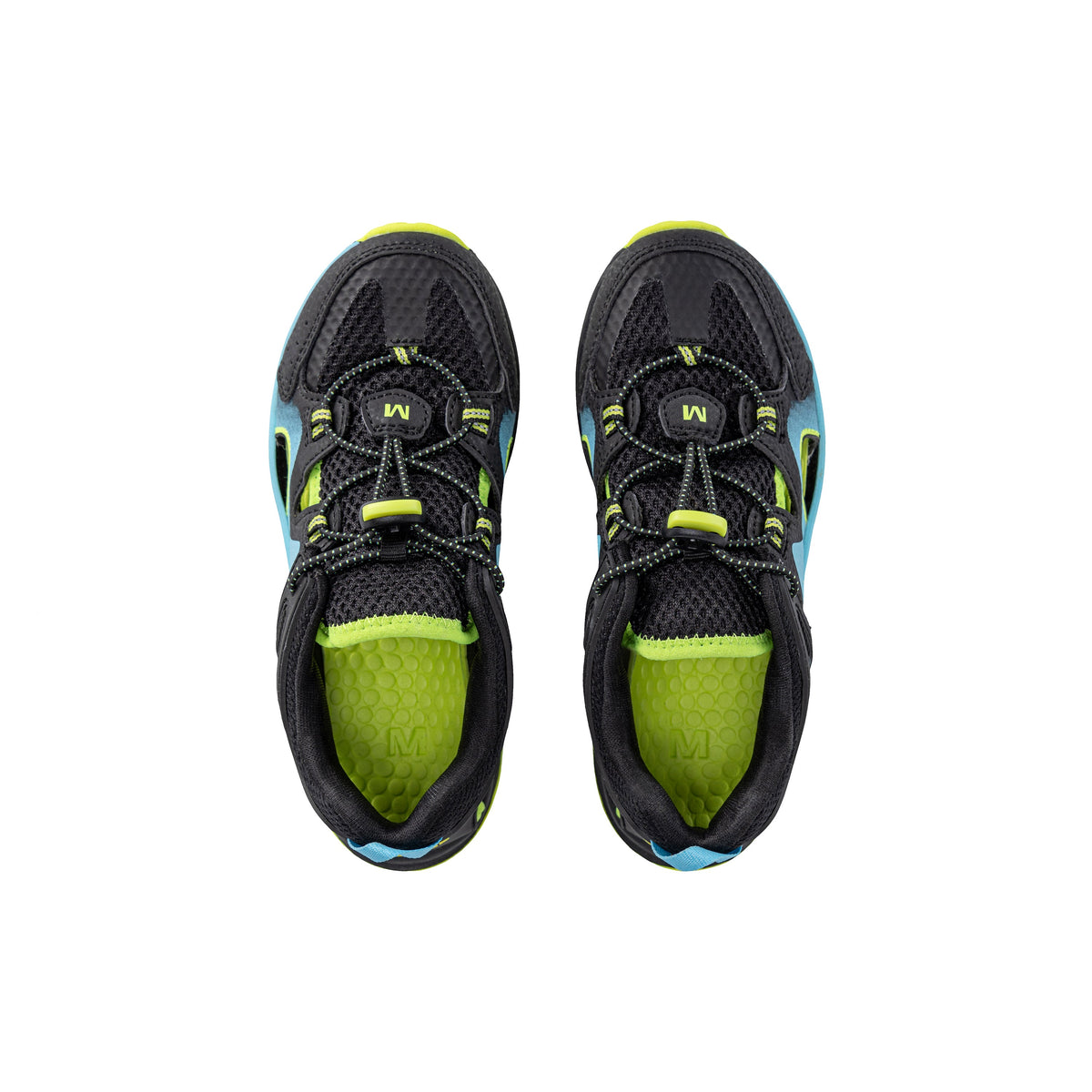 Stride Rite Hydro Force Sneaker - Big Kid Black/Blue/Lime