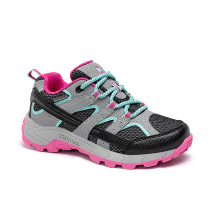 Stride Rite Moab KDZ Sneaker - Big Kid Grey/Pink