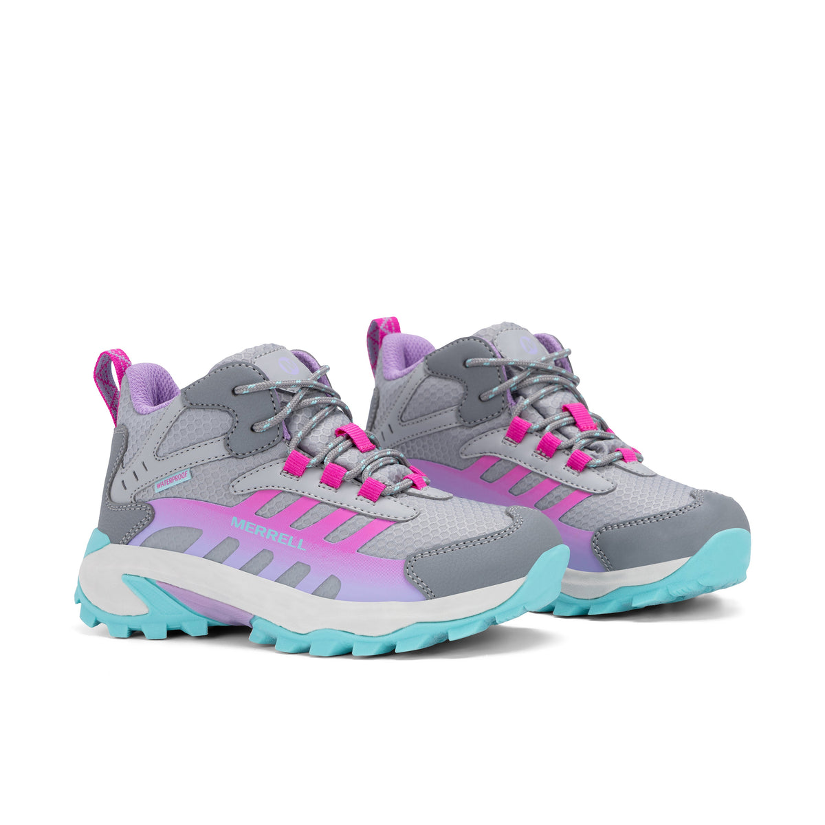 Stride Rite Moab Speed 2 Mid Sneaker- Big Kid Grey Lilac