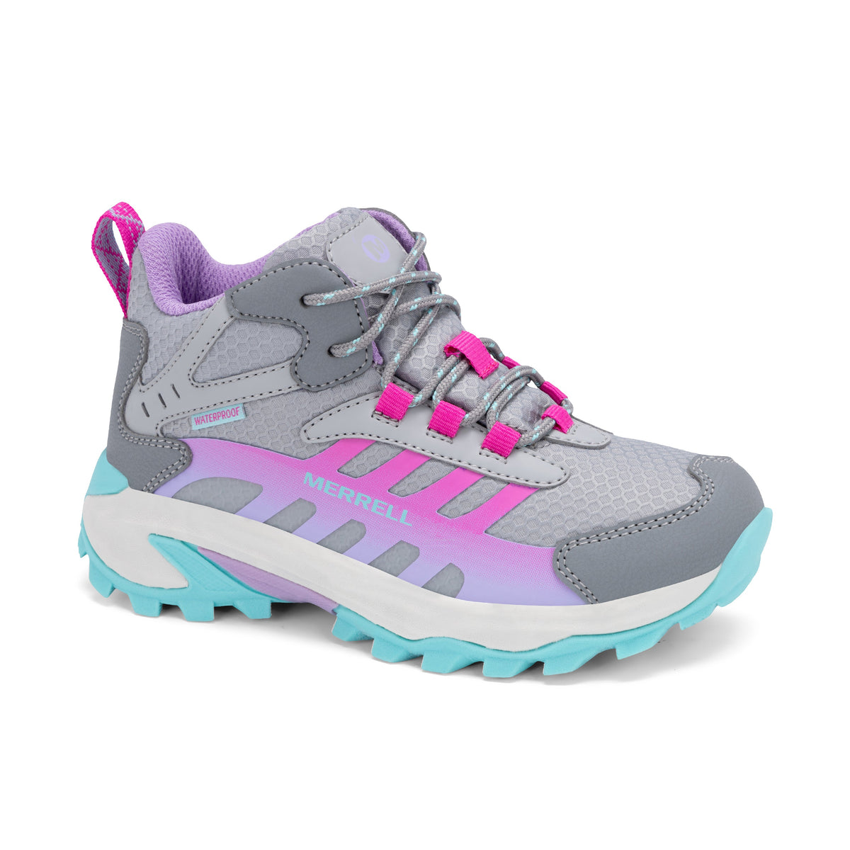 Stride Rite Moab Speed 2 Mid Sneaker- Big Kid Grey Lilac
