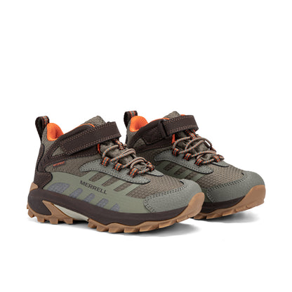 Stride Rite Moab Speed 2 Mid AC Sneaker - Big Kid Brown Olive