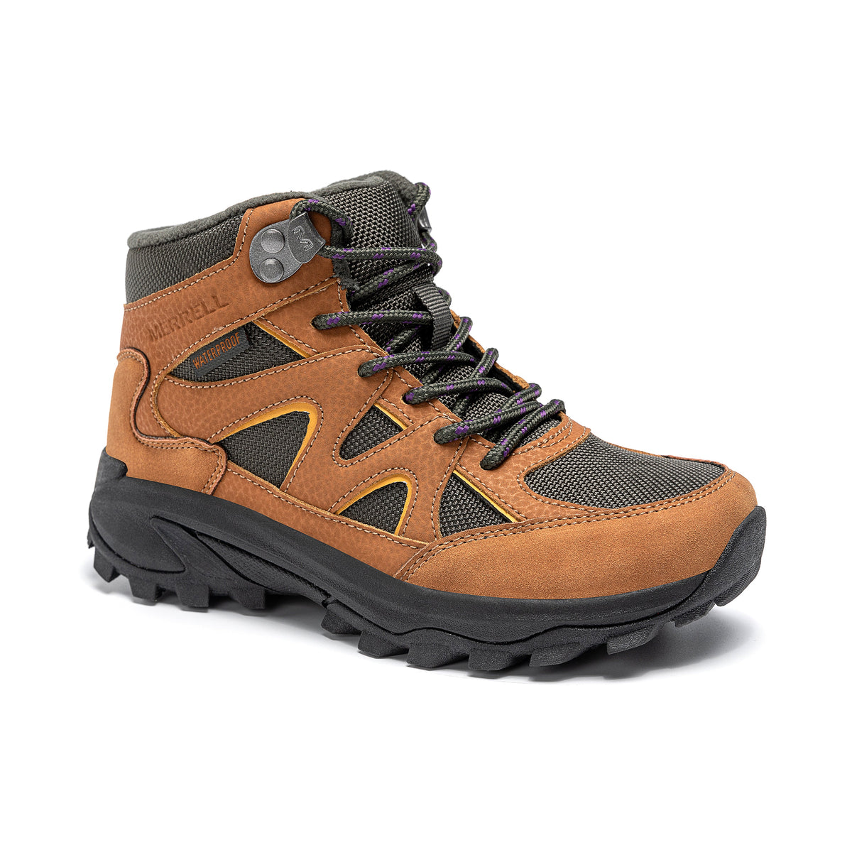 Stride Rite Moab Peak Waterproof Boot - Big Kid Tan/Olive
