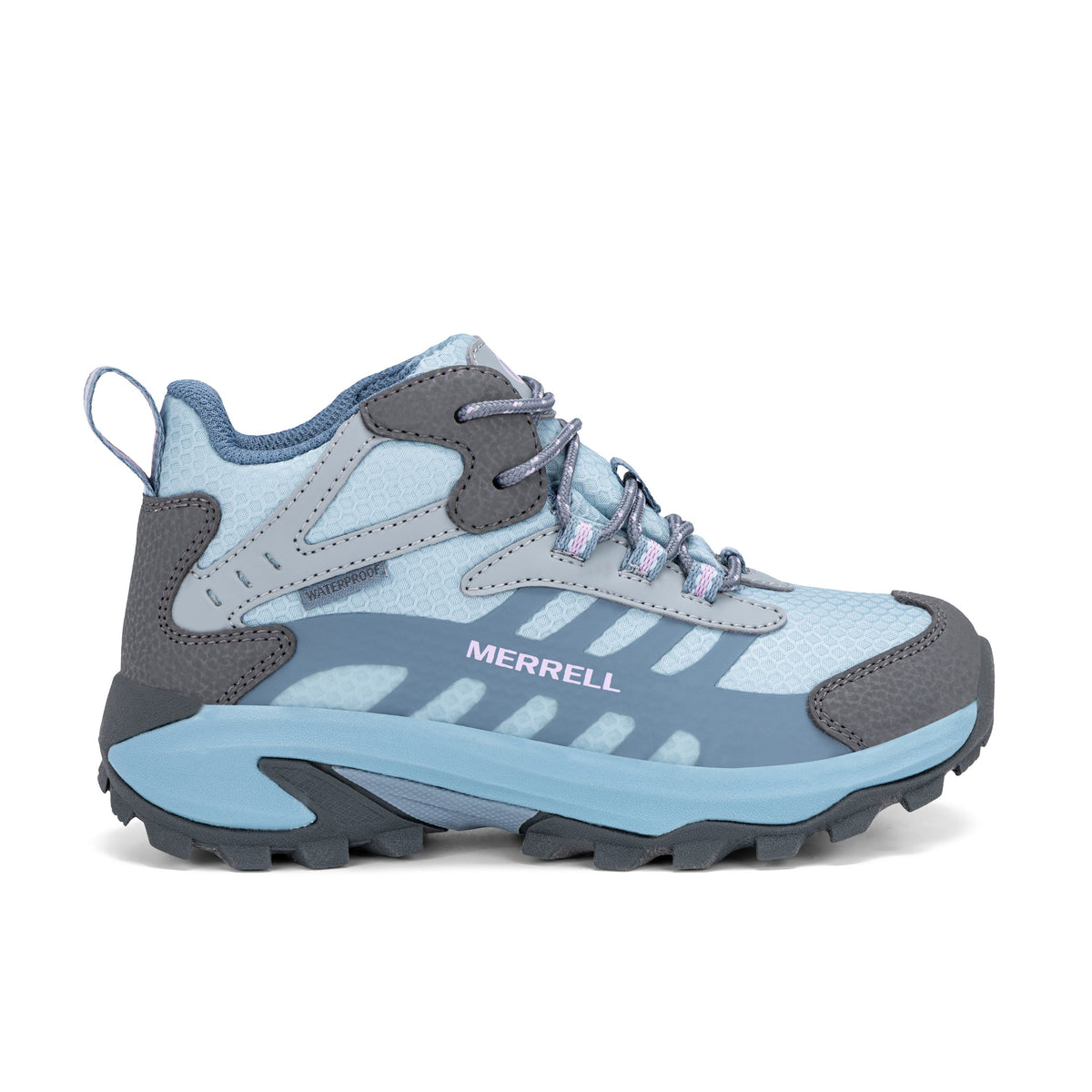 Stride Rite Moab Speed 2 Mid Sneaker - Big Kid Grey Blue