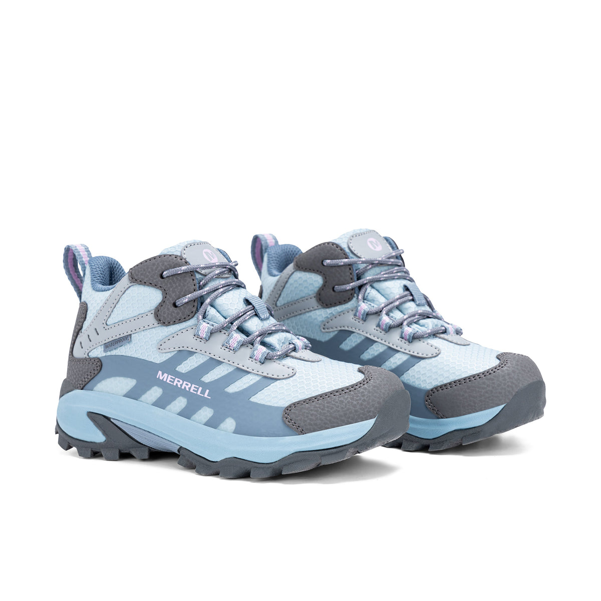 Stride Rite Moab Speed 2 Mid Sneaker - Big Kid Grey Blue
