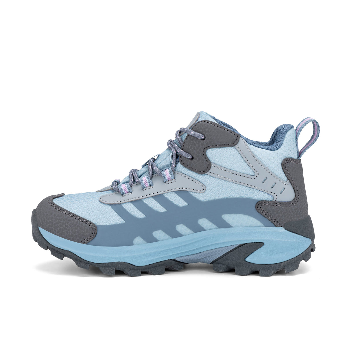 Stride Rite Moab Speed 2 Mid Sneaker - Big Kid Grey Blue