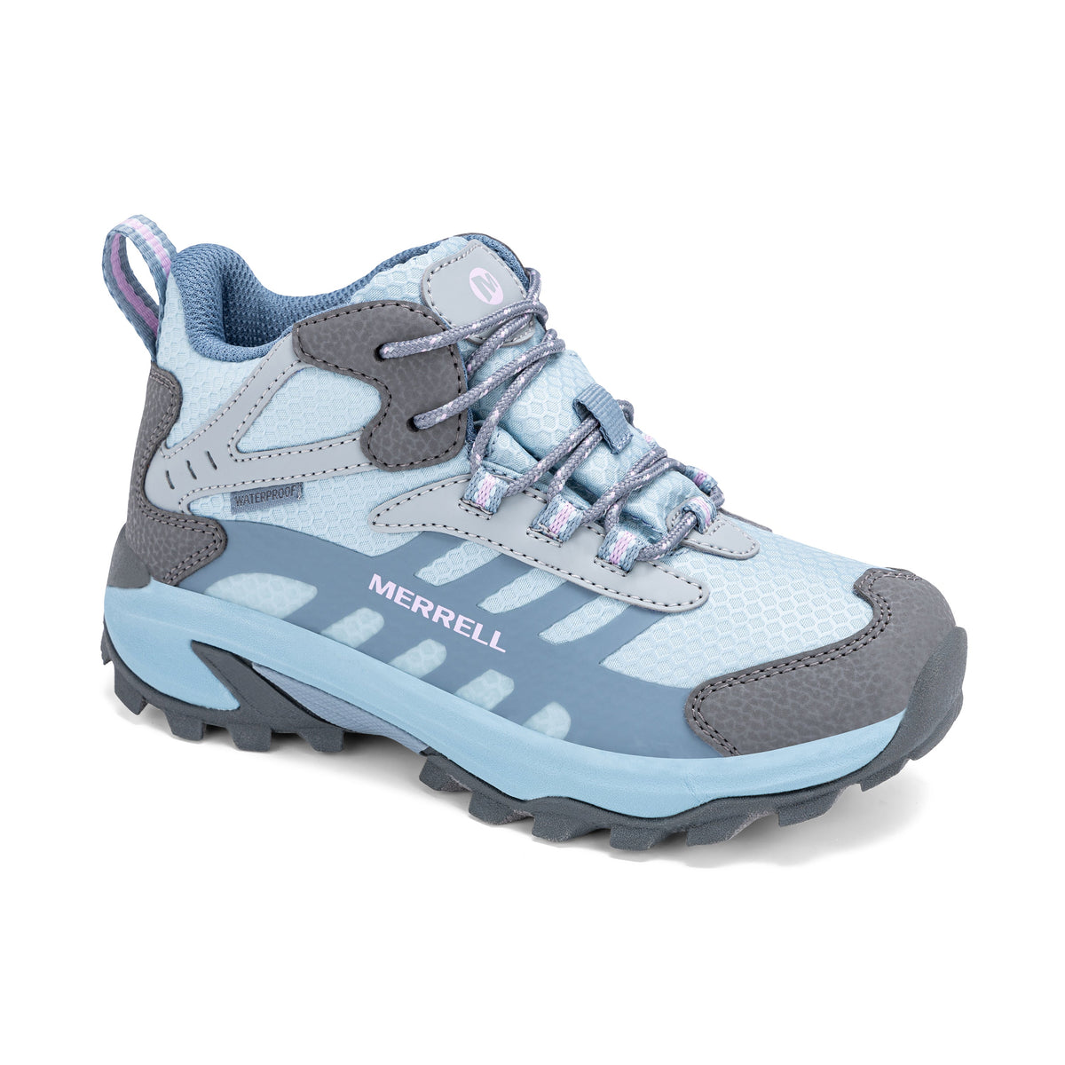 Stride Rite Moab Speed 2 Mid Sneaker - Big Kid Grey Blue