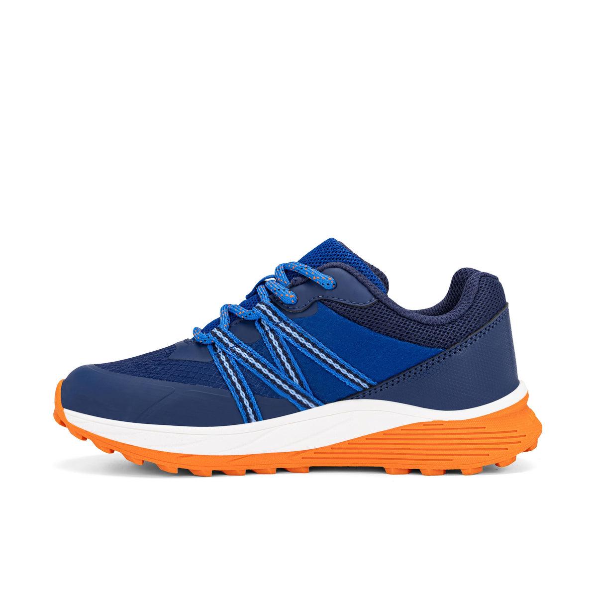 Stride Rite Snova Sneaker - Big Kid White Blue