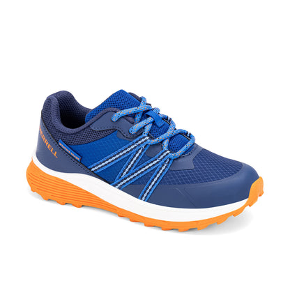 Stride Rite Snova Sneaker - Big Kid White Blue