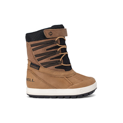 Stride Rite Snow Bank 5.0 Jr. Waterproof Boot - Little Kid Wheat/Black