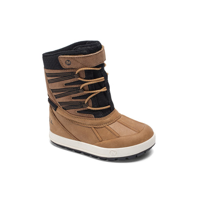 Stride Rite Snow Bank 5.0 Jr. Waterproof Boot - Little Kid Wheat/Black