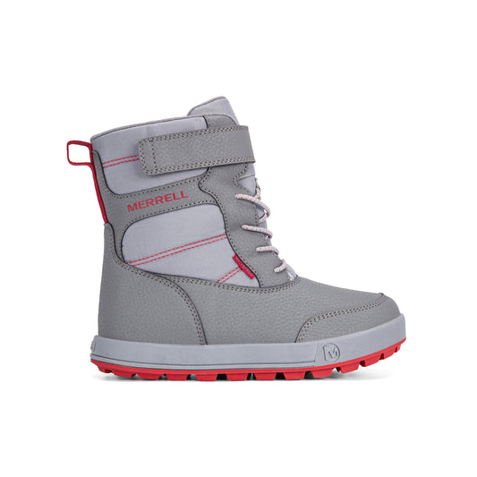 Stride Rite Snow Ridge Boot - Big Kids Black/Grey/Red