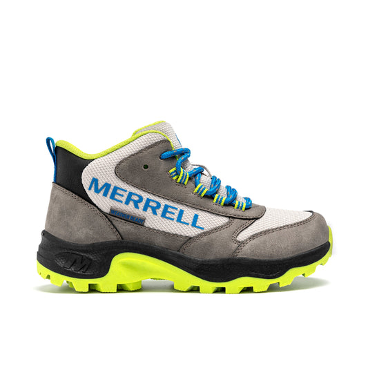 Stride Rite Stowe Mid Boot - Big Kid Grey/Lime