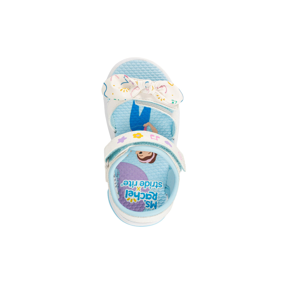 Stride Rite Light Up Bow Sandal - Little Kid White