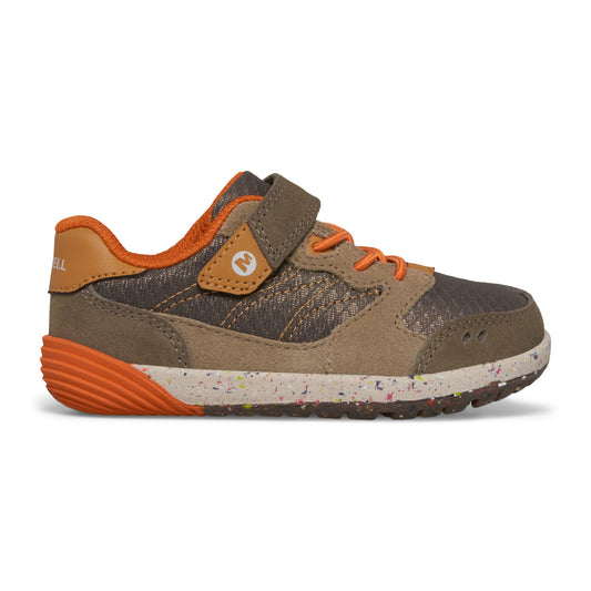 Stride Rite Bare Steps™ A83 Sneaker - Little Kid Gunsmoke/Taupe