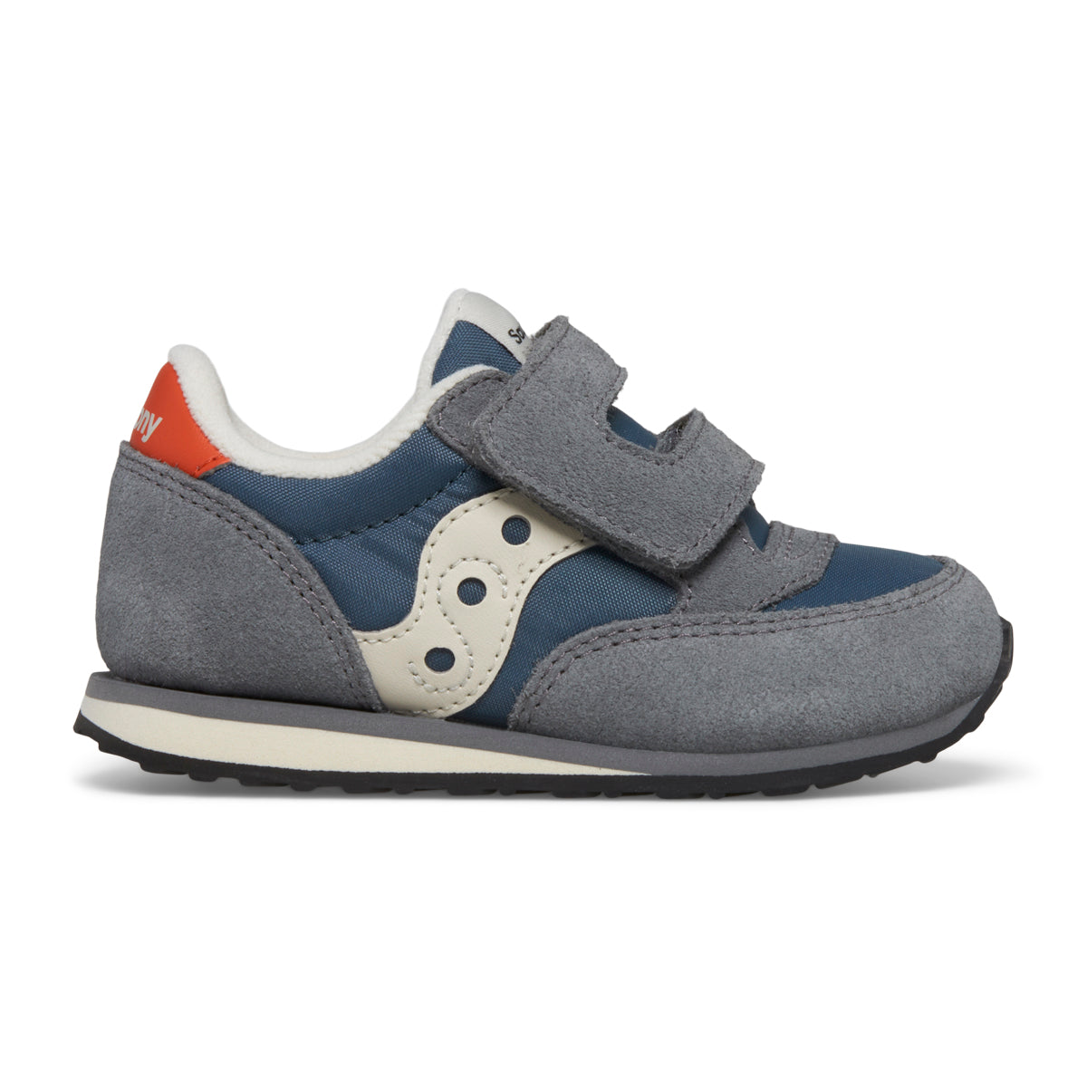 Stride Rite Jazz Hook & Loop Sneaker - Little Kid Grey/Blue/Orange