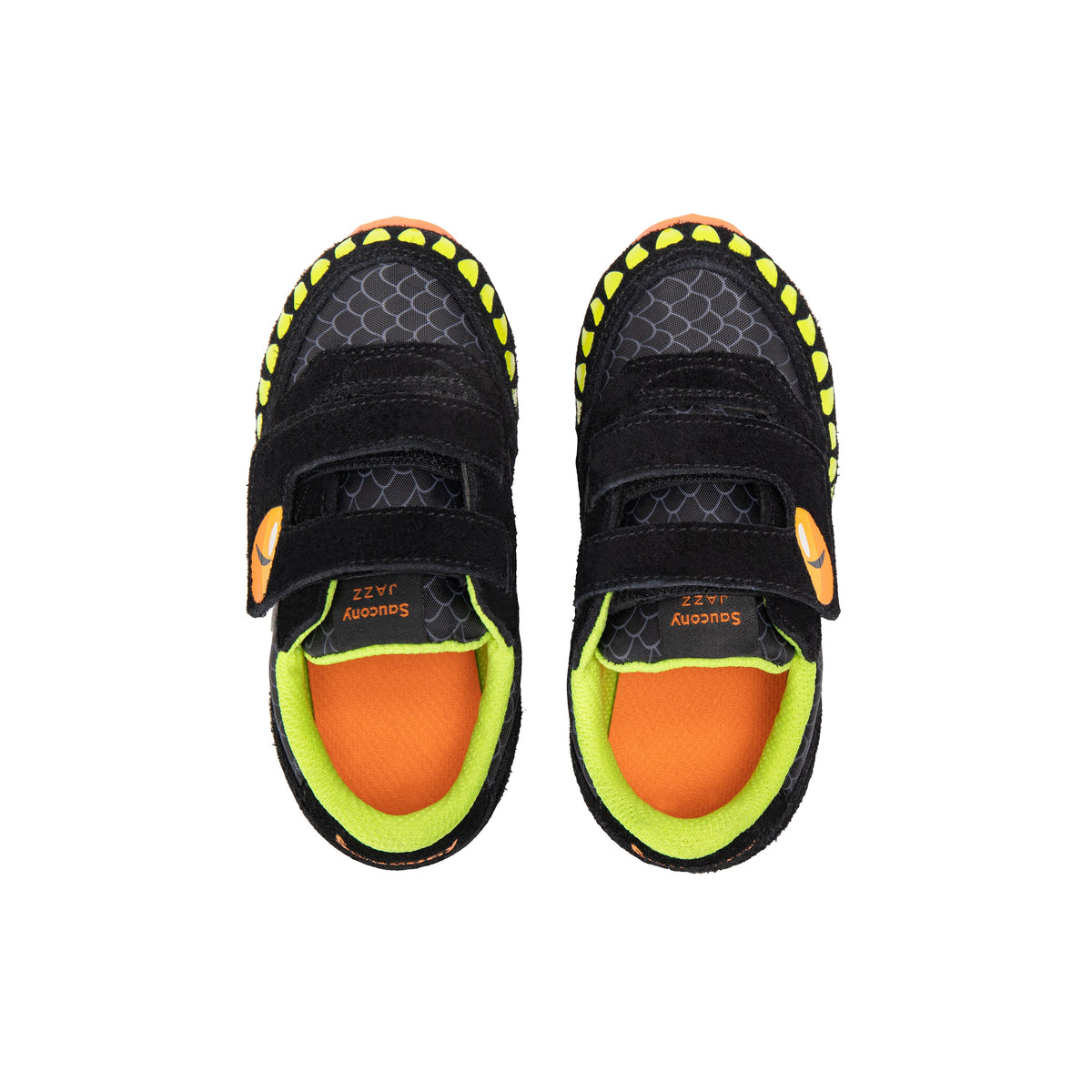 Stride Rite Jazz Hook & Loop Sneaker - Little Kid Black/Lime