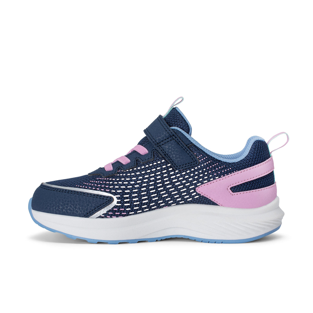Stride Rite Cohesion FST Sneaker - Big Kid Navy/Pink