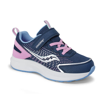 Stride Rite Cohesion FST Sneaker - Big Kid Navy/Pink