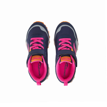 Stride Rite Peregrine KDZ A/C Shield Sneaker - Big Kid Navy/Pink