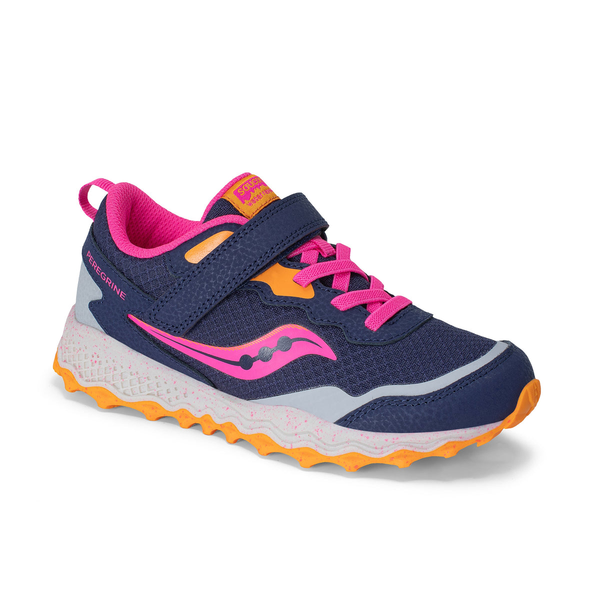 Stride Rite Peregrine KDZ A/C Shield Sneaker - Big Kid Navy/Pink