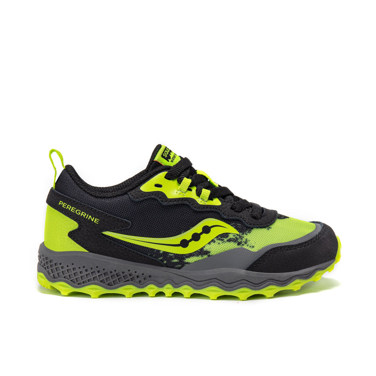 Stride Rite Peregrine KDZ Shield Sneaker - Big Kid Black/Lime