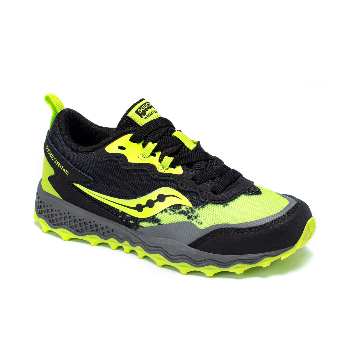 Stride Rite Peregrine KDZ Shield Sneaker - Big Kid Black/Lime