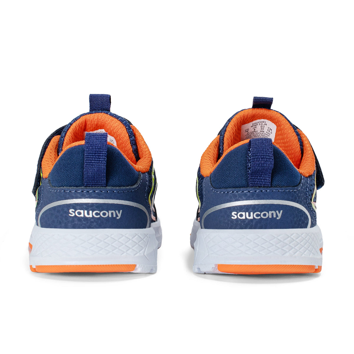 Stride Rite Wind 3.0 Jr. Sneaker - Little Kid Navy/Orange