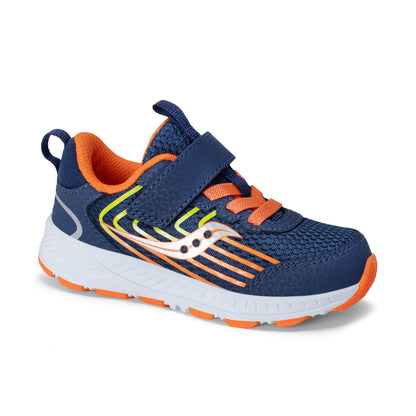 Stride Rite Wind 3.0 Jr. Sneaker - Big Kid Navy/Orange