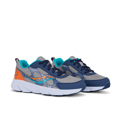 Stride Rite Wind XT Sneaker - Big Kid Grey Navy