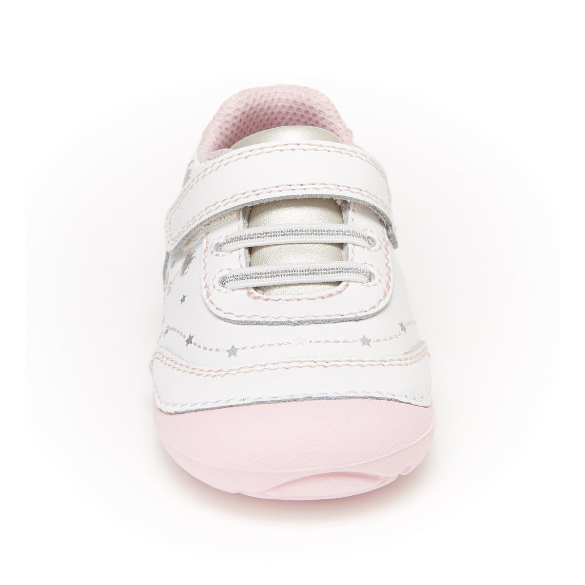 Stride Rite Adalyn Sneaker - Little Kid White/Silver