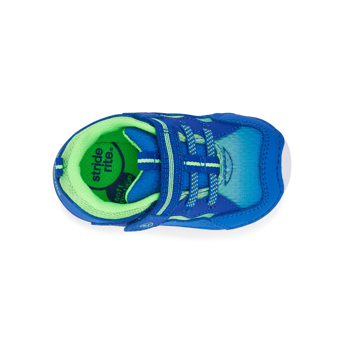 Stride Rite Kylo Sneaker - Little Kid Blue/Lime