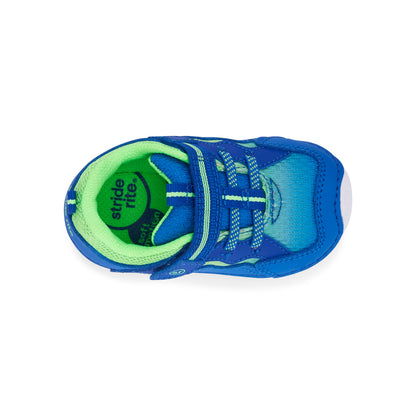Stride Rite Kylo Sneaker - Little Kid Blue/Lime
