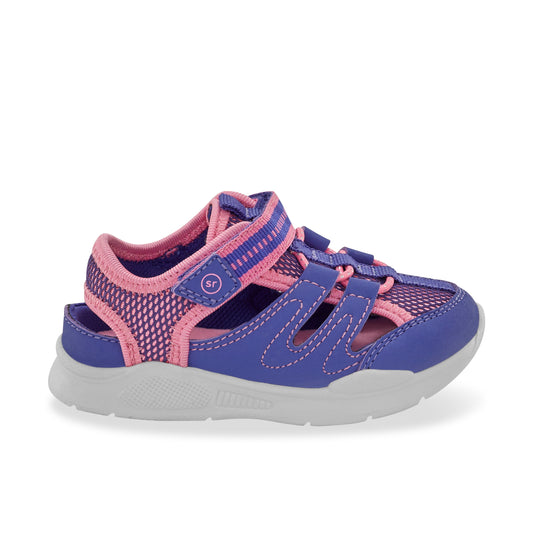 Stride Rite Flynn Sneaker Sandal - Big Kid Pink/Purple