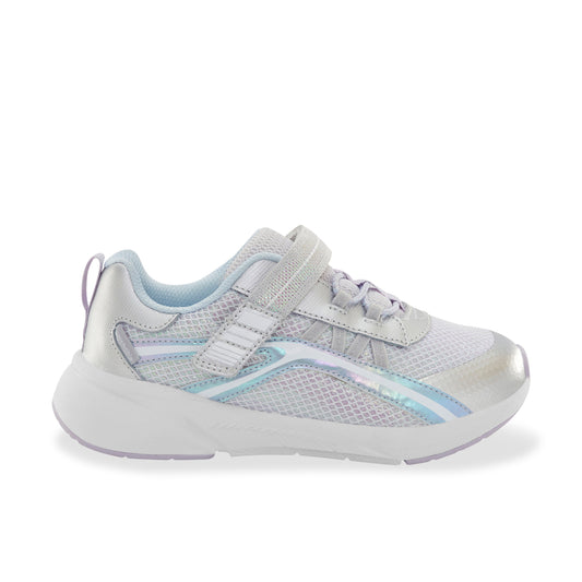 Stride Rite Journey 3.0 Sneaker Adaptable - Big Kid Silver Sparkle