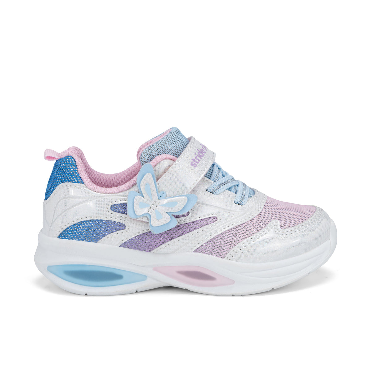 Stride Rite Aurora Lighted Sneaker - Big Kid White Multi