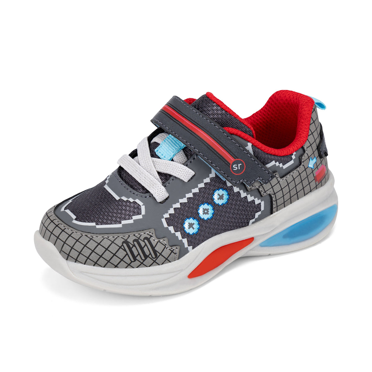 Stride Rite Console Lighted Sneaker - Little Kid Charcoal