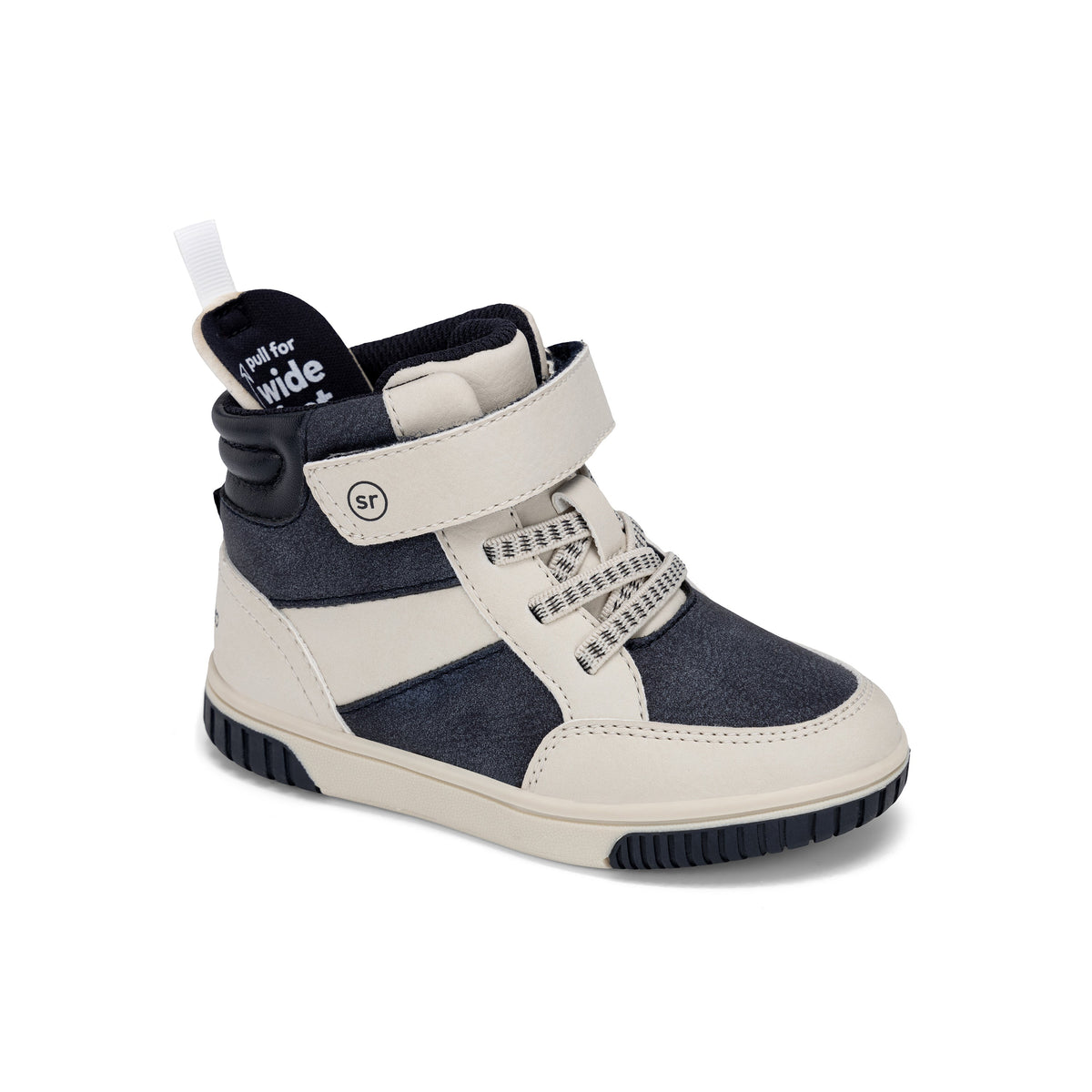 Stride Rite Johnjay Sneaker Boot - Big Kid Off White