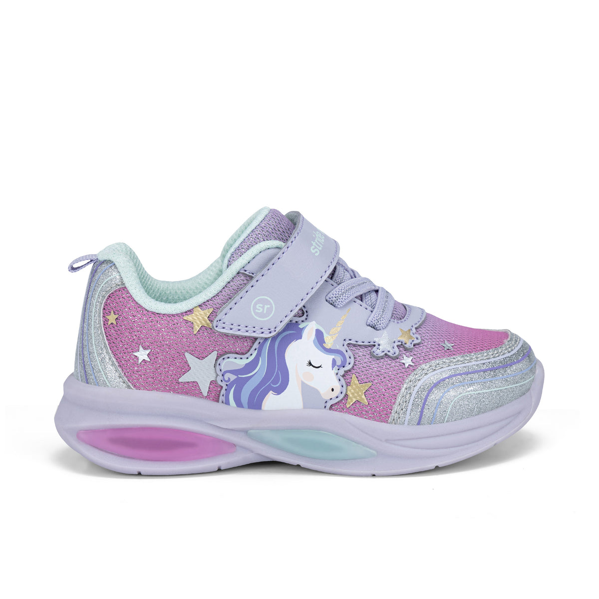 Stride Rite Luna Lighted Sneaker - Little Kid Lavendar