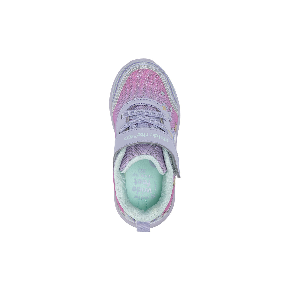 Stride Rite Luna Lighted Sneaker - Little Kid Lavendar