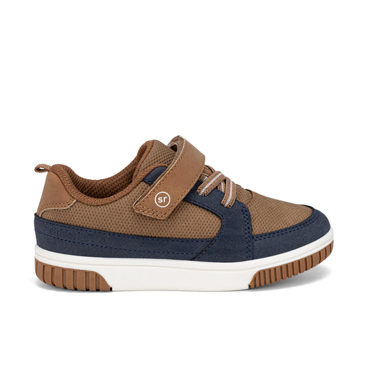 Stride Rite Taylor Sneaker - Little Kid Tan/Navy