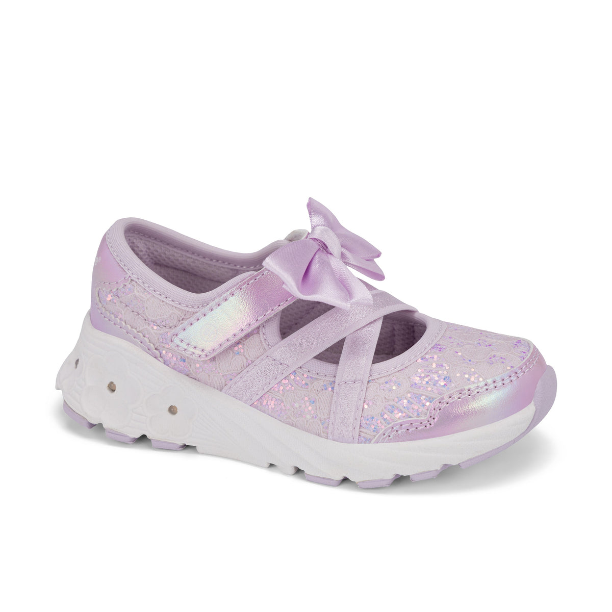 Stride Rite Lighted Flora Sneaker - Big Kid Lavender