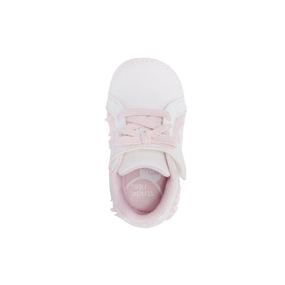 Stride Rite Glimmer Bow Mini Sneaker - Little Kid White/Pink