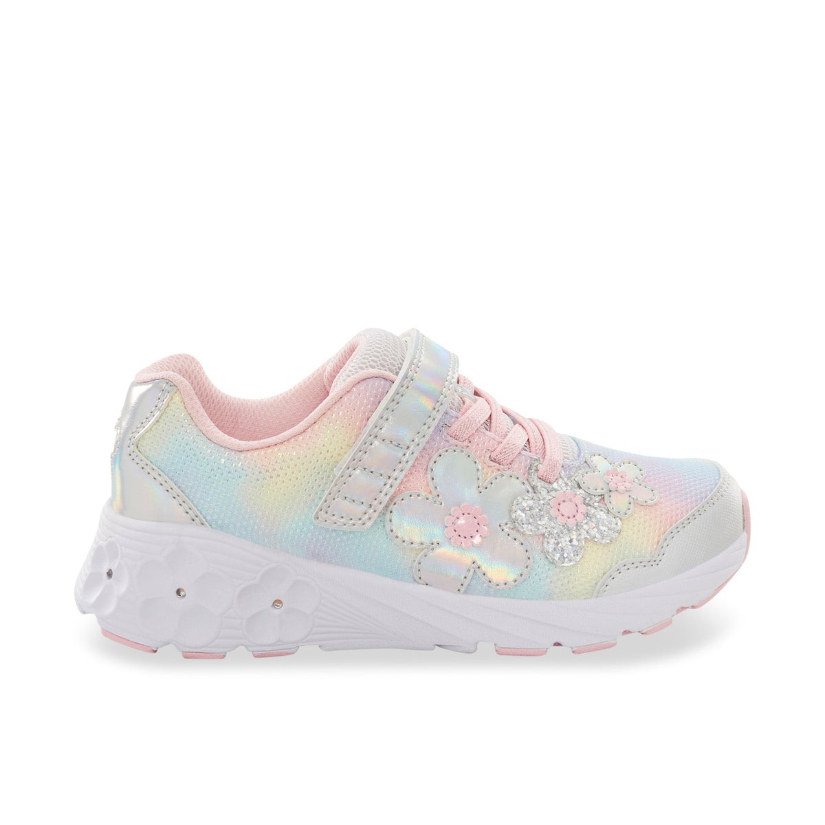 Stride Rite Lighted Glimmer 2.0 Sneaker Adaptable - Big Kid Rainbow