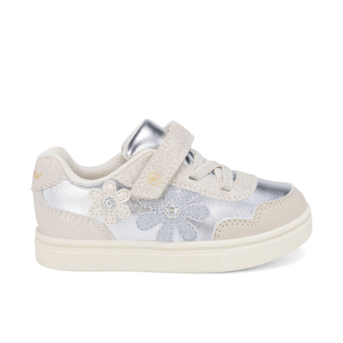 Stride Rite Lighted Bloom Sneaker - Little Kid Off White