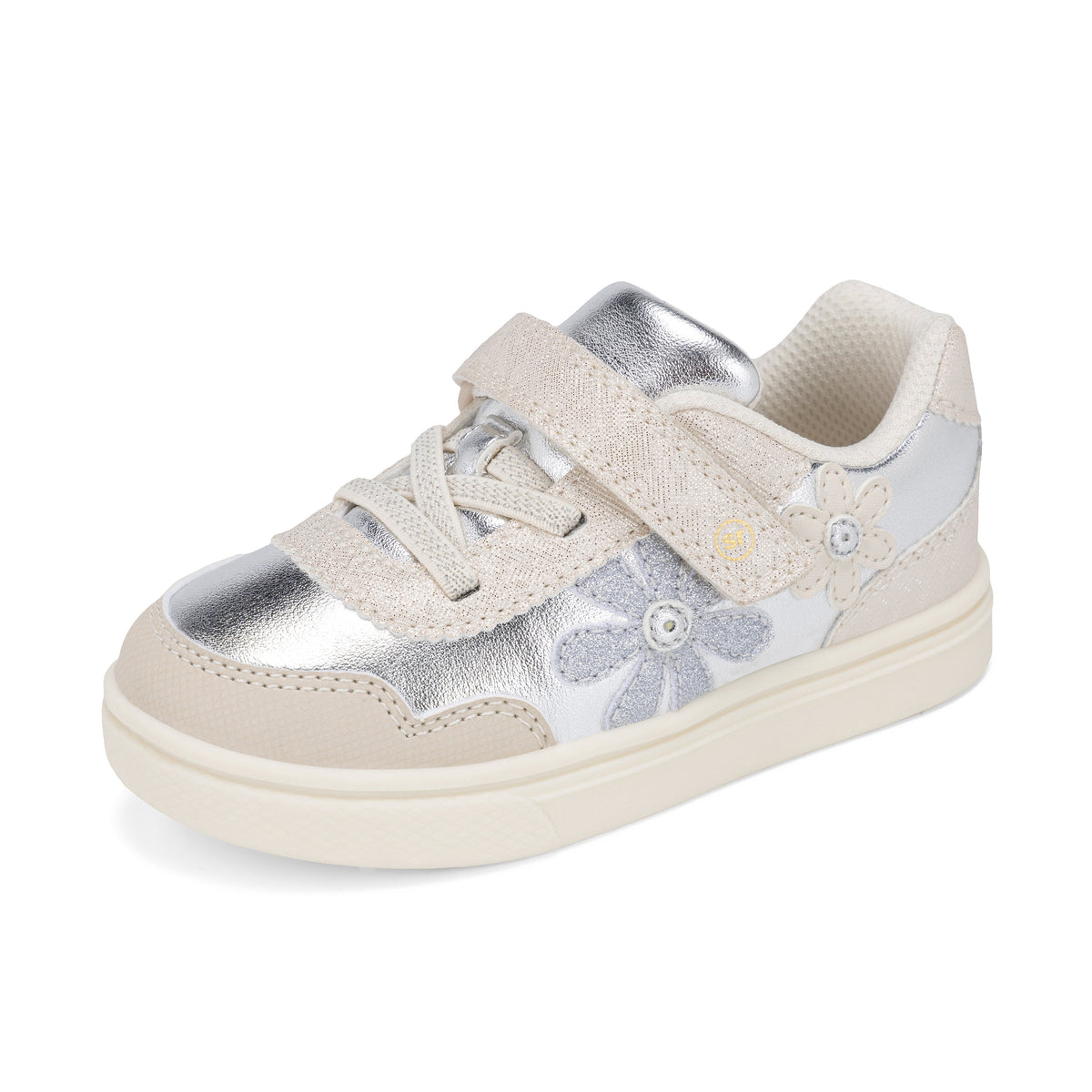 Stride Rite Lighted Bloom Sneaker - Big Kid Off White