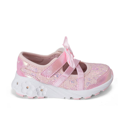 Stride Rite Lighted Flora Sneaker - Little Kid Blush
