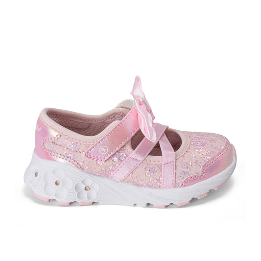 Stride Rite Lighted Flora Sneaker - Little Kid Blush