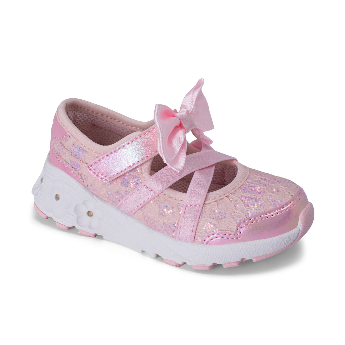 Stride Rite Lighted Flora Sneaker - Little Kid Blush