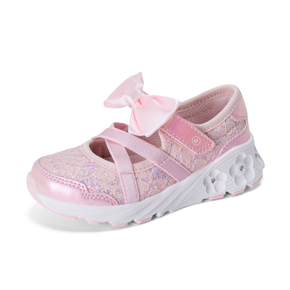 Stride Rite Lighted Flora Sneaker - Little Kid Blush