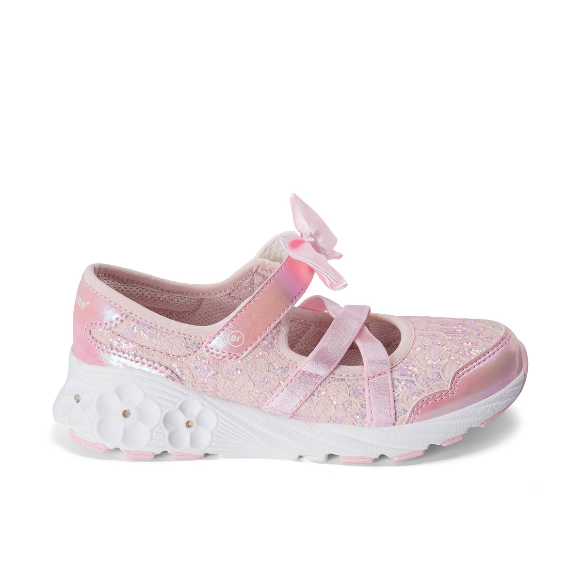 Stride Rite Lighted Flora Sneaker - Big Kid Blush
